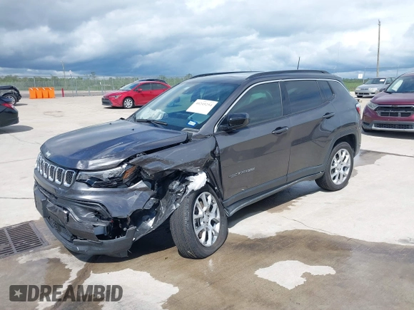 2023 Jeep Compass Latitude Lux с VIN 3C4NJDFN4PT513651, выставлен на аукционе IAAI как лот 40245254 с пробегом 3 545 миль миль и . История ставок и продаж доступна на DreamBid. Изображение 17.