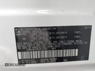 2019 Toyota RAV4 XLE Premium with VIN JTMA1RFV9KD513395, listed as a IAAI auction lot 41469143 with 28,406 mi miles. Bid and sale history available at carsss.com. Image 9.
