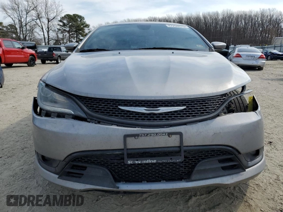 2016 Chrysler 200 S with VIN 1C3CCCBG3GN161105, listed as a Copart auction lot 47258675 with 188,367 mi miles and Salvage Title. Bid and sale history available at carsss.com. Image 5.