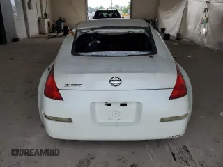 2006 Nissan 350Z with VIN JN1AZ34D56M309072, listed as a Copart auction lot 58724525 with Not provided miles and Salvage title. Bid and sale history available at DreamBid. Image 6.