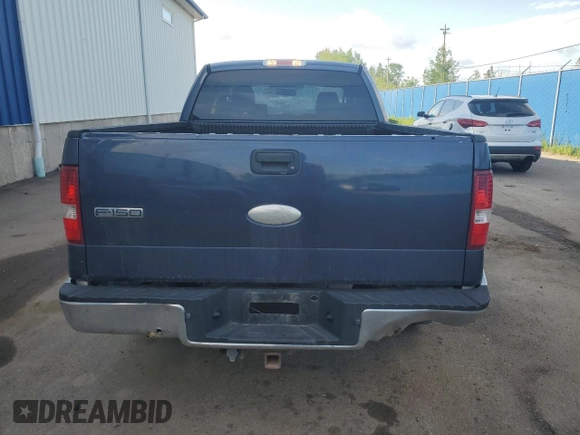 2006 Ford F-150 STX with VIN 1FTRX12W16NA23681, listed as a Copart auction lot 61585435 with 197,243 mi miles and Salvage title. Bid and sale history available at DreamBid. Image 6.