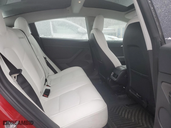2022 Tesla Model 3 Long Range with VIN 5YJ3E1EBXNF131458, listed as a Copart auction lot 86305614 with 91,622 mi miles and Salvage Title. Bid and sale history available at carsss.com. Image 10.