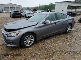 2015 Infiniti Q50 with VIN JN1BV7AP3FM343758, listed as a Copart auction lot 55102005 with 118,791 mi miles and Salvage title. Bid and sale history available at DreamBid. Image 1.