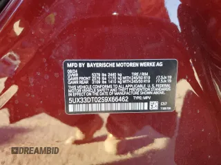 2025 BMW X4 xDrive30i with VIN 5UX33DT02S9X66462, listed as a Copart auction lot 47371815 with 1,200 mi miles and Salvage Title. Bid and sale history available at carsss.com. Image 15.
