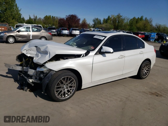 2012 BMW 3 Series 328i with VIN WBA3C1C5XCA696847, listed as a Copart auction lot 53005425 with 143,725 mi miles and Salvage title. Bid and sale history available at DreamBid. Image 1.