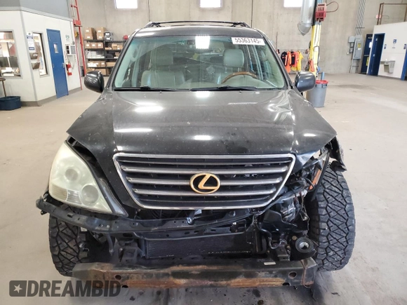 2004 Lexus GX 470 with VIN JTJBT20X740025411, listed as a Copart auction lot 55363145 with 329,164 mi miles and Salvage Title. Bid and sale history available at DreamBid. Image 5.