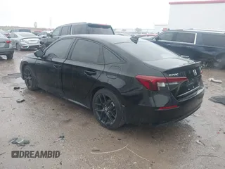 2025 Honda Civic Sport with VIN 2HGFE2F54SH538937, listed as a IAAI auction lot 42177510 with 5,182 mi miles and . Bid and sale history available at DreamBid. Image 3.