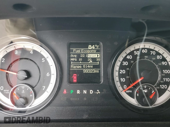 2019 Ram 1500 Tradesman with VIN 1C6RR6FG7KS552758, listed as a Copart auction lot 45715415 with 99,323 mi miles and Salvage title. Bid and sale history available at DreamBid. Image 9.