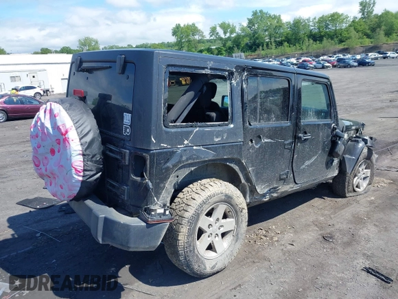 2017 Jeep Wrangler Unlimited Sport with VIN 1C4HJWDG5HL714291, listed as a IAAI auction lot 42383679 with 138,201 mi miles and . Bid and sale history available at DreamBid. Image 4.