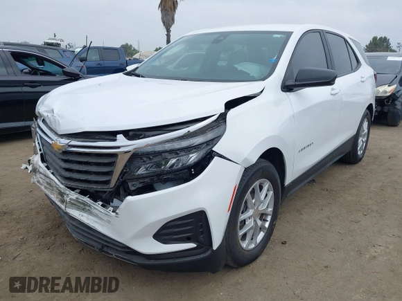 2023 Chevrolet Equinox LS with VIN 3GNAXHEG6PL202897, listed as a IAAI auction lot 42433147 with 14,973 mi miles and . Bid and sale history available at DreamBid. Image 19.