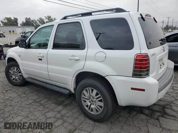 2005 Mercury Mariner Luxury z VIN 4M2YU56155DJ08841, wystawiony jako Copart lot #59441505 z przebiegiem 186 217 mil mil oraz Czysty tytuł • Clean title. Historia ofert i sprzedaży dostępna na DreamBid. Obrazek 2.
