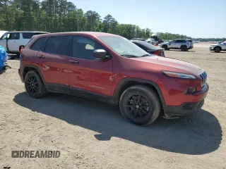 2015 Jeep Cherokee Sport z VIN 1C4PJLABXFW517597, wystawiony jako Copart lot #51459265 z przebiegiem Nie podano mil oraz Szkoda całkowita • Salvage title. Historia ofert i sprzedaży dostępna na DreamBid. Obrazek 4.