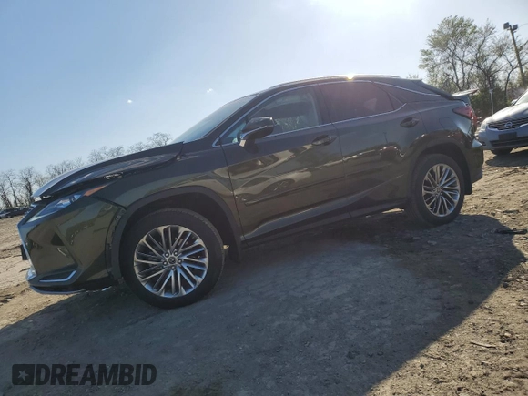2021 Lexus RX with VIN 2T2HZMDA8MC289428, listed as a Copart auction lot 52121205 with 20,357 mi miles and Salvage Title. Bid and sale history available at carsss.com. Image 1.