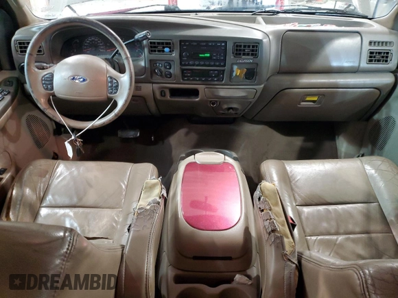 2004 Ford Excursion Limited с VIN 1FMNU43S64EA70976, выставлен на аукционе Copart как лот 72036304 с пробегом 321 026 миль миль и Списание • Salvage title. История ставок и продаж доступна на DreamBid. Изображение 8.