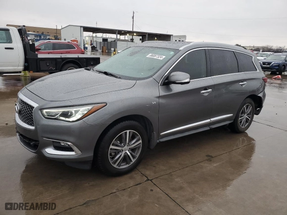 2019 Infiniti QX60 PURE with VIN 5N1DL0MN1KC504827, listed as a Copart auction lot 86087324 with NaN miles and Salvage Title. Bid and sale history available at carsss.com. Image 1.