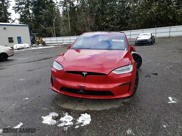 2022 Tesla Model X Plaid with VIN 7SAXCBE62NF339191, listed as a Copart auction lot 49349455 with 31,684 mi miles and Salvage Title. Bid and sale history available at carsss.com. Image 11.