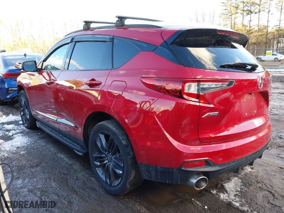 2021 Acura RDX w/A-Spec Package with VIN 5J8TC2H68ML045413, listed as a IAAI auction lot 41583817 with 61,422 mi miles. Bid and sale history available at carsss.com. Image 3.