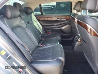 2017 Genesis G90 5.0L Ultimate with VIN KMHG54JH0HU023614, listed as a Copart auction lot 46074205 with 83,591 mi miles and Salvage Title. Bid and sale history available at carsss.com. Image 10.