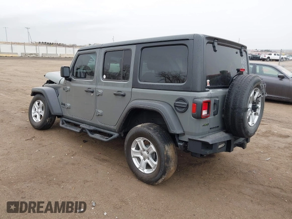 2022 Jeep Wrangler Unlimited Willys Sport with VIN 1C4HJXDM7NW151427, listed as a IAAI auction lot 41714749 with 39,130 mi miles and . Bid and sale history available at DreamBid. Image 3.