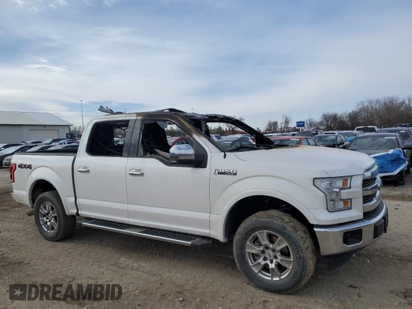 2017 Ford F-150 XL with VIN 1FTEW1EF2HKD48454, listed as a Copart auction lot 43140355 with 0 mi miles and Salvage Title. Bid and sale history available at carsss.com. Image 4.