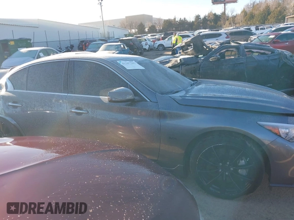 2018 Infiniti Q50 3.0t LUXE with VIN JN1EV7AP3JM360470, listed as a IAAI auction lot 41307365 with 74,875 mi miles. Bid and sale history available at carsss.com. Image 13.