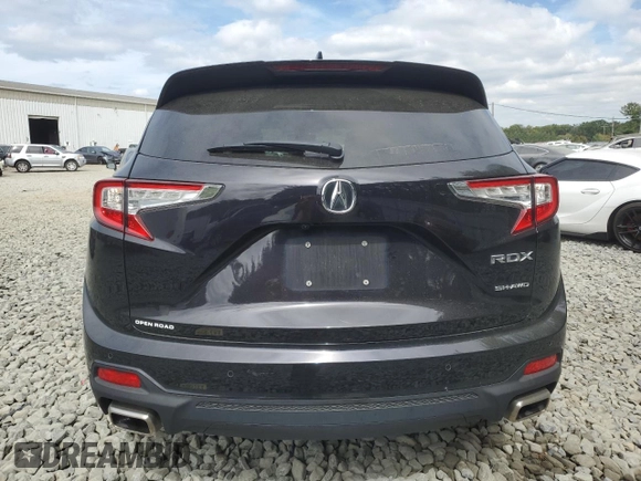 2023 Acura RDX w/Technology Package with VIN 5J8TC2H50PL001448, listed as a Copart auction lot 72052824 with 28,242 mi miles and Salvage Title. Bid and sale history available at carsss.com. Image 6.
