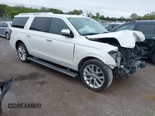 2019 Ford Expedition Max Platinum z VIN 1FMJK1MTXKEA29161, wystawiony jako IAAI lot #41963681 z przebiegiem 122 561 mil mil oraz . Historia ofert i sprzedaży dostępna na DreamBid. Obrazek 1.