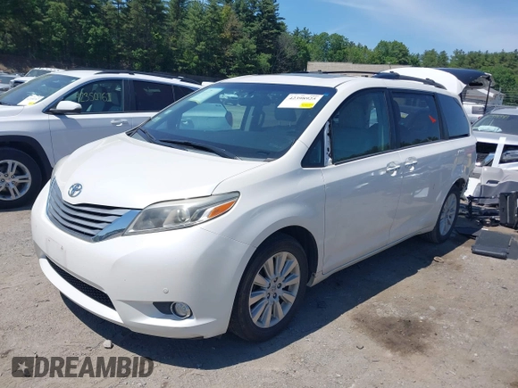 2015 Toyota Sienna Limited with VIN 5TDDK3DC2FS108045, listed as a IAAI auction lot 42398925 with 97,255 mi miles and . Bid and sale history available at DreamBid. Image 18.