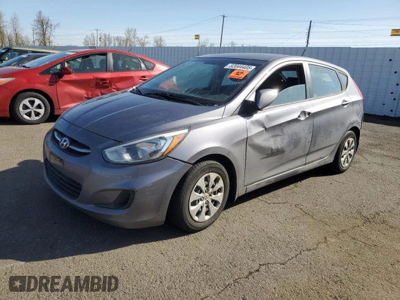 2015 Hyundai Accent GS with VIN KMHCT5AE7FU217859, listed as a Copart auction lot 52044405 with 60,247 mi miles and Salvage Title. Bid and sale history available at carsss.com. Image 1.