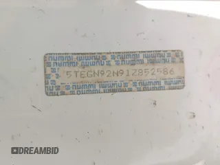 2001 Toyota Tacoma PreRunner z VIN 5TEGN92N91Z852586, wystawiony jako IAAI lot #42299321 z przebiegiem 233 111 mil mil oraz . Historia ofert i sprzedaży dostępna na DreamBid. Obrazek 9.