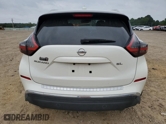 2019 Nissan Murano SL with VIN 5N1AZ2MJ4KN105716, listed as a Copart auction lot 57346055 with 73,445 mi miles and Salvage title. Bid and sale history available at DreamBid. Image 6.
