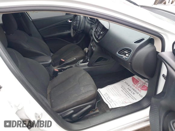 2016 Dodge Dart SE with VIN 1C3CDFAA1GD555395, listed as a IAAI auction lot 41854501 with 168,777 mi miles. Bid and sale history available at carsss.com. Image 5.