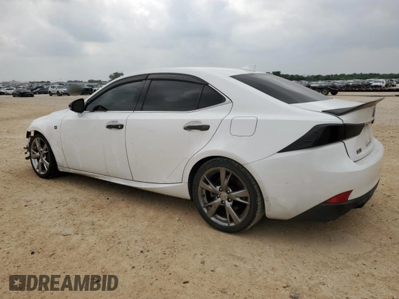 2017 Lexus IS 200t with VIN JTHBA1D22H5059524, listed as a Copart auction lot 55032505 with 100,807 mi miles and Salvage title. Bid and sale history available at DreamBid. Image 2.