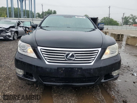 2010 Lexus LS 460 with VIN JTHCL5EF3A5006103, listed as a Copart auction lot 58077105 with 120,121 mi miles and Salvage title. Bid and sale history available at DreamBid. Image 5.