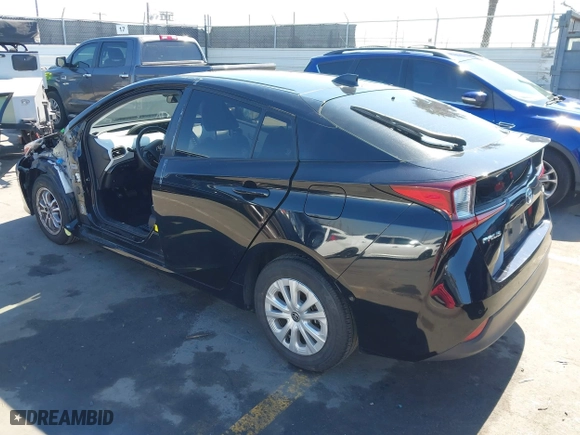 2022 Toyota Prius L Eco with VIN JTDKAMFU3N3165036, listed as a IAAI auction lot 41657575 with 44,099 mi miles. Bid and sale history available at carsss.com. Image 3.