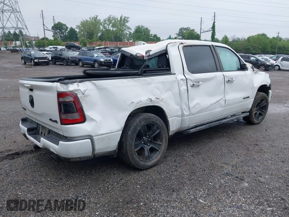 2020 Ram 1500 Big Horn z VIN 1C6SRFFT8LN207821, wystawiony jako IAAI lot #42254465 z przebiegiem 71 158 mil mil oraz . Historia ofert i sprzedaży dostępna na DreamBid. Obrazek 4.