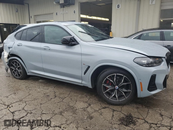 2023 BMW X4 M40i with VIN 5UX43DT0XP9N63346, listed as a Copart auction lot 78516424 with 0 mi miles and Salvage Title. Bid and sale history available at carsss.com. Image 4.