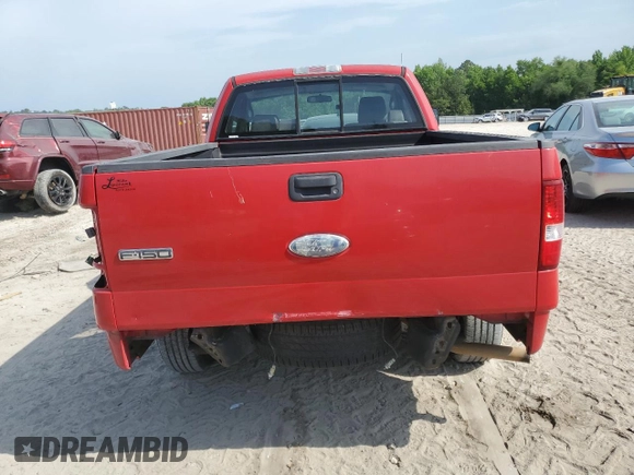 2007 Ford F-150 XL with VIN 1FTRF12247NA44414, listed as a Copart auction lot 53447705 with 144,243 mi miles and Salvage Title. Bid and sale history available at carsss.com. Image 6.