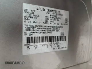 2022 Ford Edge SE z VIN 2FMPK4G94NBA28065, wystawiony jako Copart lot #88451175 z przebiegiem 25 618 mil mil oraz Szkoda całkowita • Salvage title. Historia ofert i sprzedaży dostępna na DreamBid. Obrazek 14.