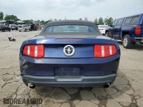 2012 Ford Mustang V6 with VIN 1ZVBP8EMXC5218384, listed as a Copart auction lot 58591915 with 162,572 mi miles and Salvage title. Bid and sale history available at DreamBid. Image 6.