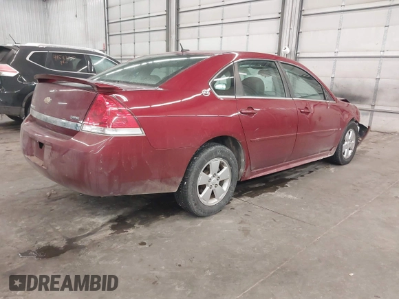 2009 Chevrolet Impala LT with VIN 2G1WT57K691206729, listed as a IAAI auction lot 41593681 with 45,998 mi miles and . Bid and sale history available at DreamBid. Image 4.