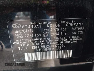 2018 Hyundai Ioniq SEL z VIN KMHC75LC5JU072068, wystawiony jako IAAI lot #41895910 z przebiegiem 255 532 mil mil oraz . Historia ofert i sprzedaży dostępna na DreamBid. Obrazek 9.