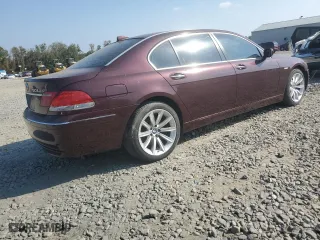 2007 BMW 7 Series 750Li with VIN WBAHN83507DT74067, listed as a Copart auction lot 77793504 with 0 mi miles and Salvage Title. Bid and sale history available at carsss.com. Image 3.