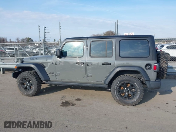 2022 Jeep Wrangler Unlimited Sport with VIN 1C4HJXDN7NW156538, listed as a IAAI auction lot 41526074 with 27,082 mi miles and . Bid and sale history available at DreamBid. Image 14.