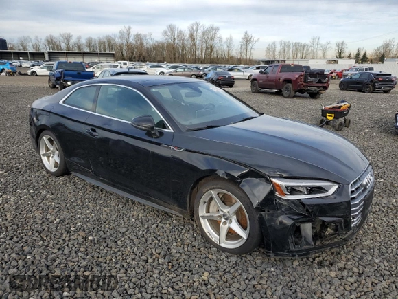 2019 Audi A5 Premium Plus with VIN WAUTNAF59KA007501, listed as a Copart auction lot 42559375 with Not Provided miles and Salvage Title. Bid and sale history available at DreamBid. Image 4.