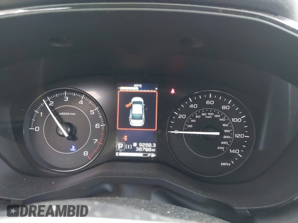 2022 Subaru Impreza Premium with VIN 4S3GKAV64N3600926, listed as a IAAI auction lot 42187034 with 36,768 mi miles and . Bid and sale history available at DreamBid. Image 7.