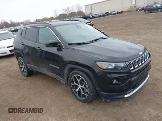 2024 Jeep Compass Limited z VIN 3C4NJDCN1RT141824, wystawiony jako IAAI lot #40741507 z przebiegiem 3 028 mil mil oraz . Historia ofert i sprzedaży dostępna na DreamBid. Obrazek 1.