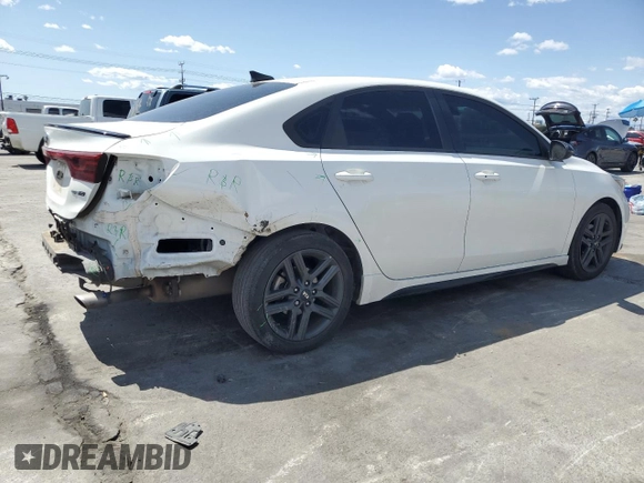 2021 Kia Forte GT-Line with VIN 3KPF34AD1ME298923, listed as a Copart auction lot 50998005 with 63,109 mi miles and Salvage Title. Bid and sale history available at carsss.com. Image 3.