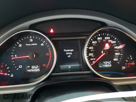2014 Audi Q7 Prestige z VIN WA1VMAFEXED013691, wystawiony jako Copart lot #54663575 z przebiegiem 110 653 mil mil oraz Szkoda całkowita • Salvage title. Historia ofert i sprzedaży dostępna na DreamBid. Obrazek 9.