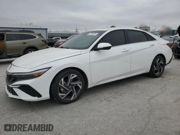 2024 Hyundai Elantra Limited with VIN KMHLP4DG9RU661275, listed as a Copart auction lot 47456335 with 11,501 mi miles and Salvage Title. Bid and sale history available at DreamBid. Image 1.